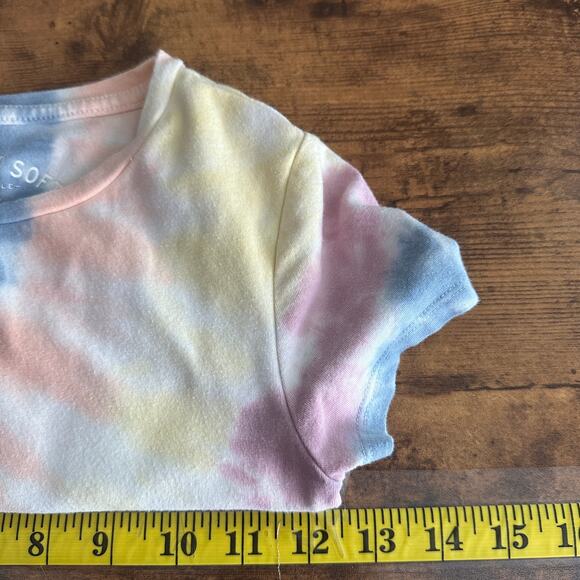 Aeropostale Seriously Soft Baby Tee XS Tie Dye Cropped Boho Hippie Festival - Picture 3 of 8